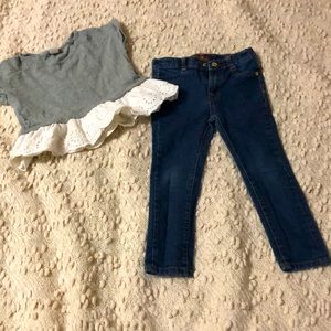 Toddler’s Pants and Short Sleeve Top